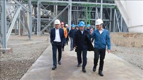 Đoàn công tác Tập đoàn Điện lực Việt Nam thăm và làm việc tại Công ty Nhiệt điện Nghi Sơn.
